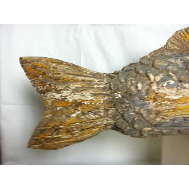 Chinese Early 20th Century Lucky Fish Carving For Sale - Image 3 of 13