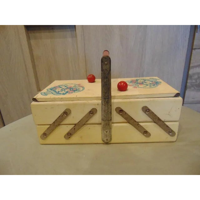 Brown Vintage Thread Cabinet, 1970s For Sale - Image 8 of 8