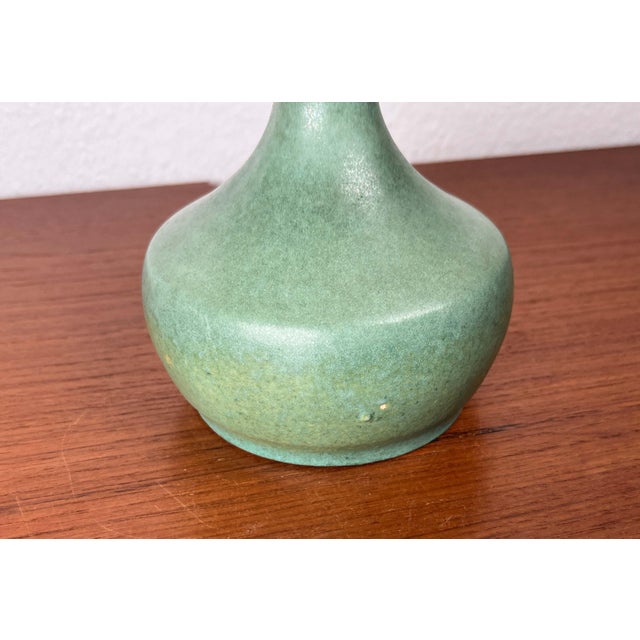 Mid-Century Modern Minimalist West German Pottery WGP Vase from Bay Keramik, 1970s For Sale - Image 10 of 13