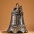 This is a striking vintage Chinese bronze bell (Zhong) featuring intricate gold and silver inlay (cuo jin yin). The piece...