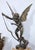 Antique Clock Garniture Rare French 1896 "Amour Irresistible" Angel Statue Pink Marble 3-Piece Mantel Set For Sale In Naples, FL - Image 6 of 17