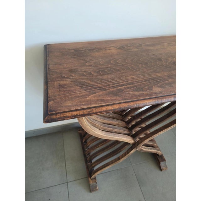 Italian Savonarola Entrance Console, 1890s For Sale - Image 4 of 11