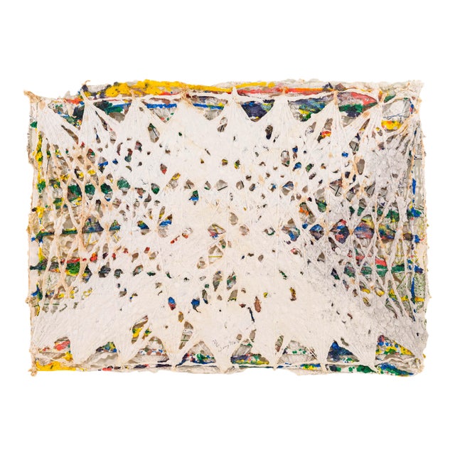 William Weege Signed Abstract Postmodern Pulp Paper Sculpture in Shadowbox 21/40 For Sale