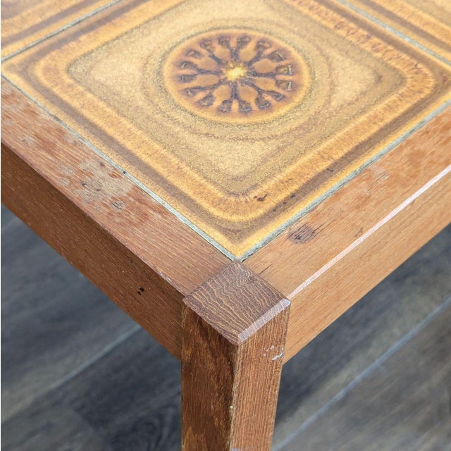 Vintage Mid-Century Tile Top Nesting Tables For Sale - Image 11 of 12