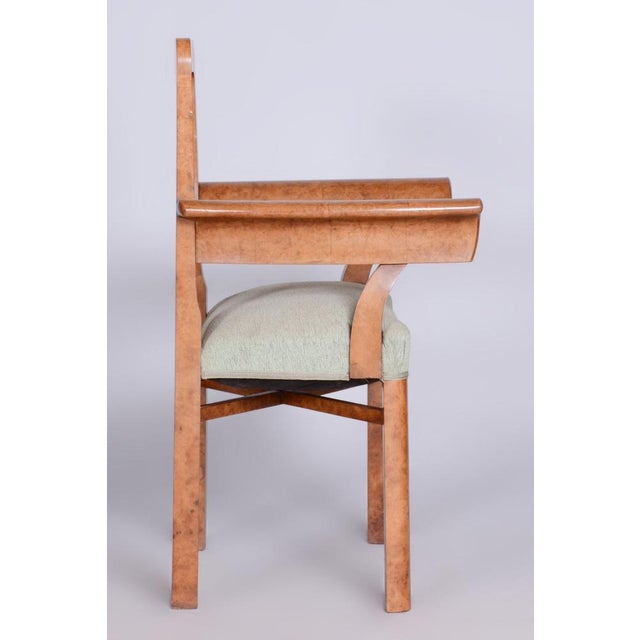 Czech Armchairs in Beech and Maple Root Veneer, 1930s, Set of 3 For Sale - Image 14 of 18