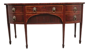 19th Century Mahogany Inlaid Sideboard, 1800s
