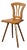 Vintage Czechoslovak Folk Farmhouse Chair in Wood, 1940s For Sale