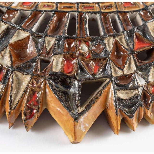 Large Terracotta Sculpture Depicting a Sun from Zobel For Sale - Image 6 of 8