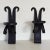 Black Antique Hammered Wrought Iron Spanish Revival Large Candle Wall Sconces, a Pair For Sale - Image 8 of 12