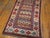 1900s Multicolor Geometric Antique Nw Persian Rug 3'4" X 8'8" Handknotted Wool Carpet For Sale - Image 4 of 6