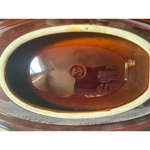 Large Vintage Verceram Fruit Bowl, 1950s For Sale - Image 6 of 7