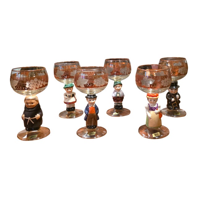 Vintage German Figural Glasses For Sale