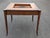 Mid 20th Century Ethan Allen Hollywood Regency Inlaid Leather Game Table With Cane-Cut Legs For Sale - Image 12 of 14