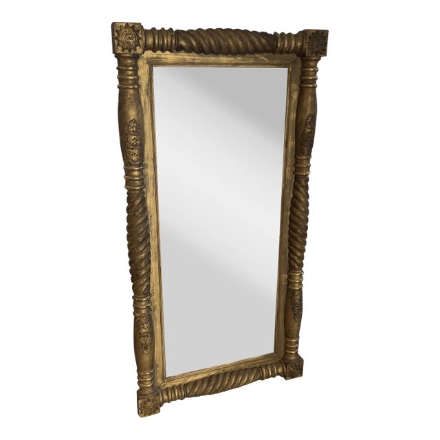 Antique Federal Giltwood Mirror For Sale
