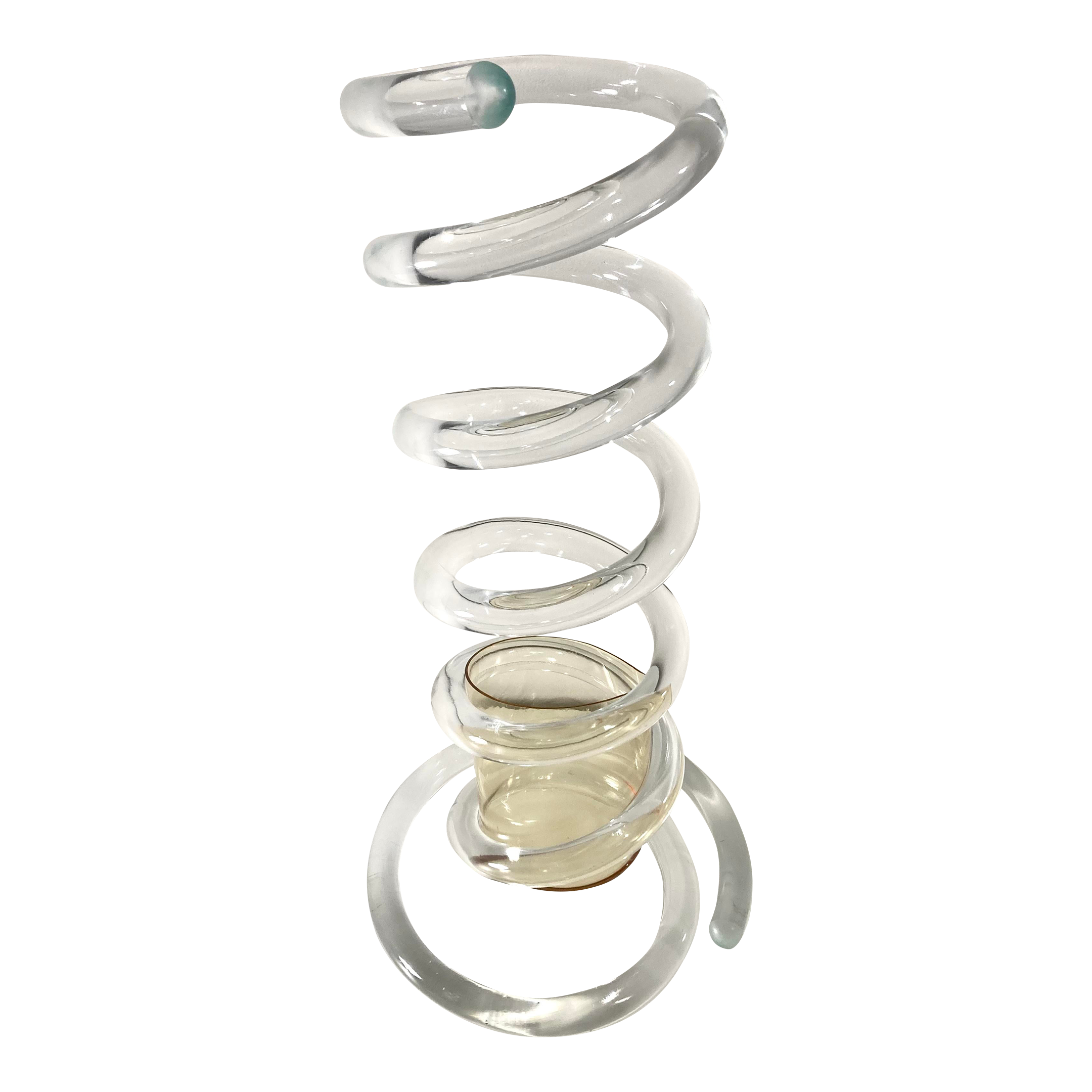 Mid 20th Century Dorothy Thorpe Lucite Spiral Umbrella Stand