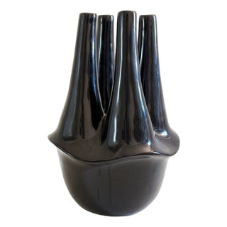 Vintage Portuguese Brutalist Flower Vase, 1990s For Sale