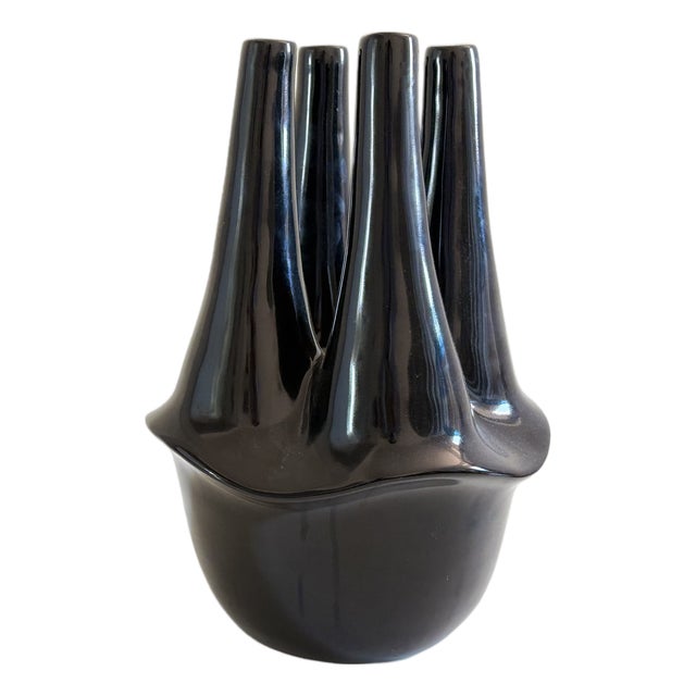 Vintage Portuguese Brutalist Flower Vase, 1990s For Sale