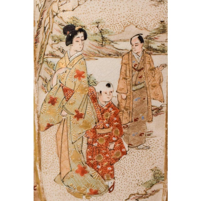 Antique Satsuma Vase, 1900s For Sale - Image 6 of 12