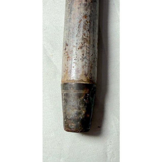 Antique 19th Century RFS & Co. Sterling Silver Malacca Wood Walking Stick Cane For Sale - Image 11 of 12
