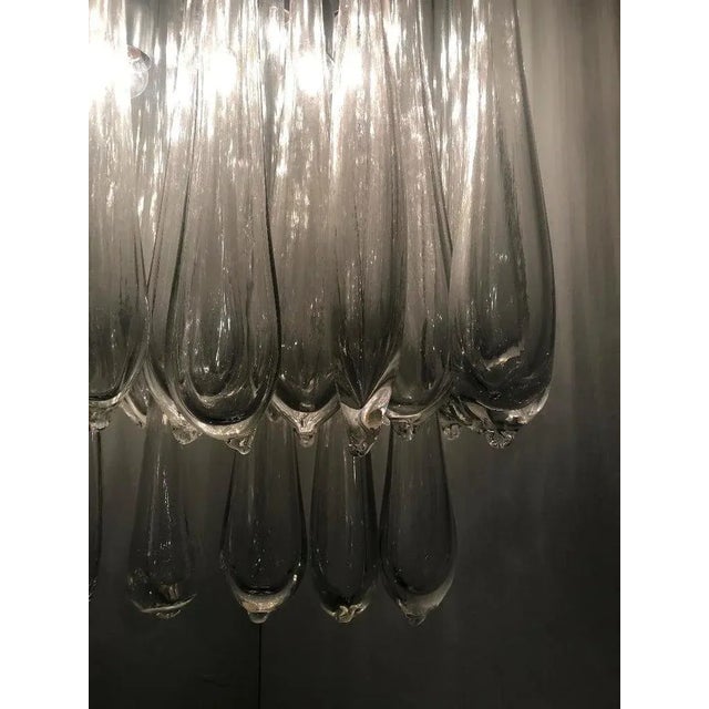 1970s Venini Gocce Chandelier Designed by Ludovico Diaz De Santillana For Sale - Image 12 of 12