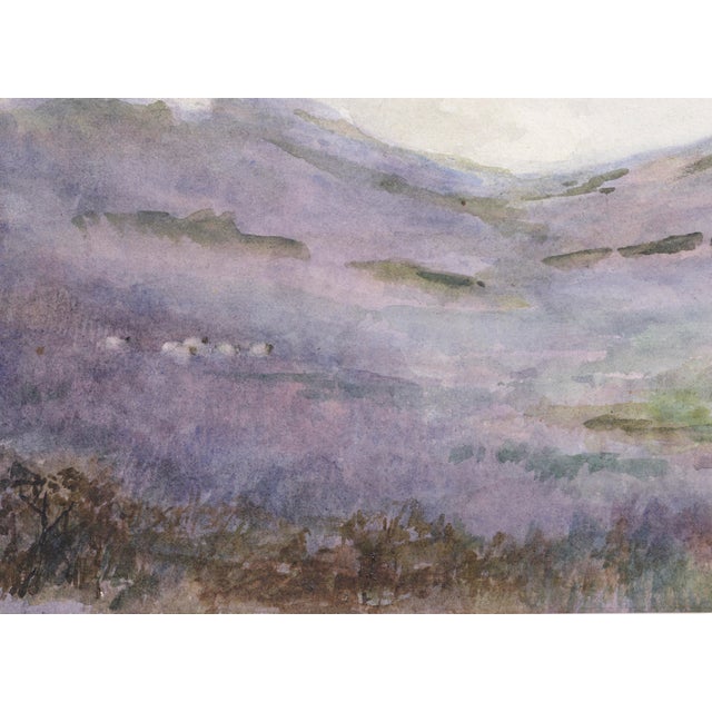 H. L. Radford Scottish Hills Near Dunkeld Watercolor Landscape 1895 1895 For Sale In Monterey, CA - Image 6 of 7