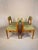 Vintage Scandinavian Dining Chairs in Beech and Green Upholstery, Set of 4 For Sale - Image 4 of 12