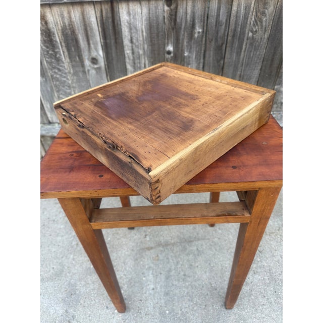 Wood Antique American Federal Hepplewhite One-Drawer Side Table, Circa 1820 For Sale - Image 7 of 7