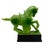 Chinese Vintage Chinese Green War Horse Statue on Black Pedestal For Sale - Image 3 of 7