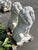 Classical Seated Lion Garden Statues in White Cast Stone, Set of 2 For Sale - Image 12 of 13