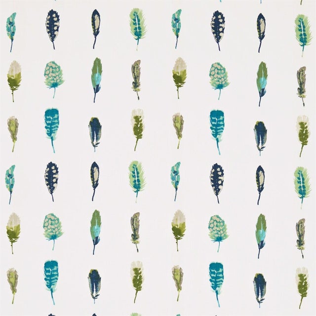 Harlequin Limosa Fabric in Lagoon/Zest/Gooseberry - a Sample For Sale