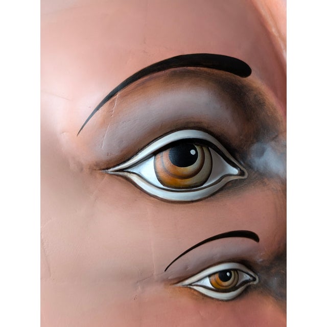 Large Sol Eclipse Papier Mâché Wall Sculpture by Sergio Bustamante, 1997 For Sale - Image 14 of 18