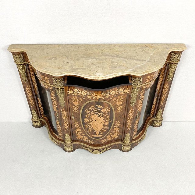 English Walnut Sideboard, 1990s For Sale - Image 6 of 8