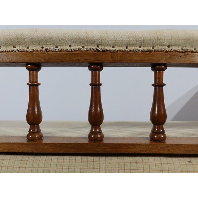 Long Victorian Mahogany Chaise Lounge, England, 19th Century For Sale - Image 14 of 18