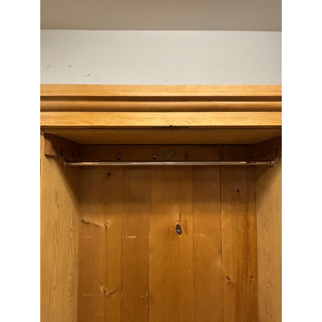 19th Century English Pine Wardrobe For Sale - Image 4 of 8