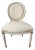 Vintage French Louis XVI Style Carved Wood Side Chair With Original Painted Finish For Sale