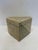1980s Large Tessellated Stone and inlaid brass Maitland Smith Decorative Box. Felt lining