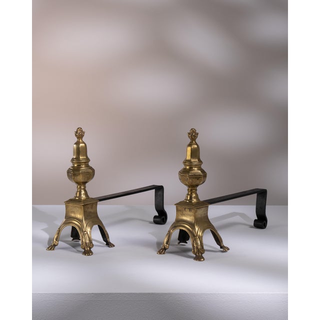 Metal 19th Century France Brass Fireplace Tool For Sale - Image 7 of 15