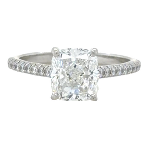 Tiffany & Co., 2.02 Carat Brilliant Cut Diamond "Novo" Engagement Ring, Size 6