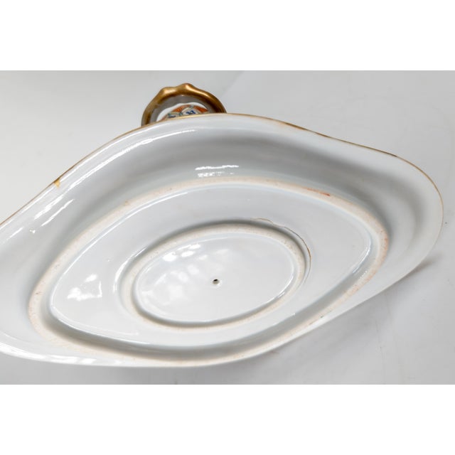 20th Century Chinese or Japanese Export Gravy Boat With Carp or Goldfish For Sale - Image 14 of 15