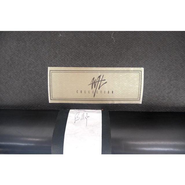 Madrid Hartwell Black Leather Sofa by Wesley Hall MINT! For Sale - Image 6 of 14