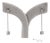 18k 750 Solid White Gold Natural Diamond Box Drop Earrings, A Pair For Sale