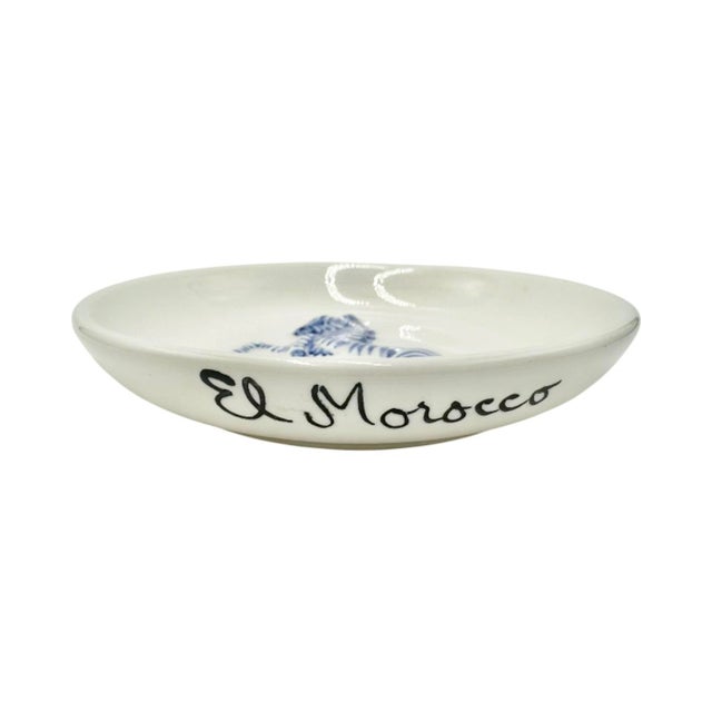 Ceramic Vintage El Morocco Nyc Nightclub Ceramic Zebra Ashtray For Sale - Image 7 of 9
