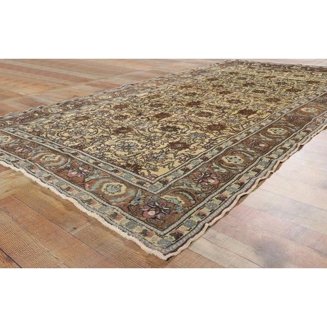 Vintage Turkish Oushak Rug - 05'03 X 09'07 For Sale In Dallas - Image 6 of 9