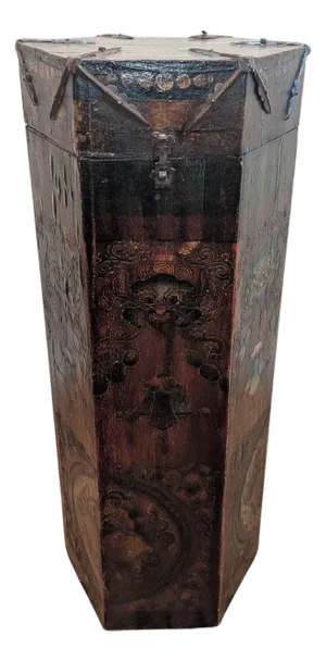 1950s Tibetan Scroll Box