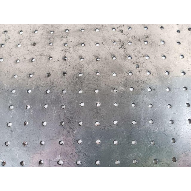 Antique Pewter Strainer Mazarine Pierced Tray For Sale - Image 4 of 6