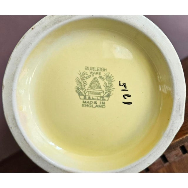 Art Deco Flower Jug with Wolf and Stork from Burleigh Ware, 1930s For Sale - Image 3 of 8