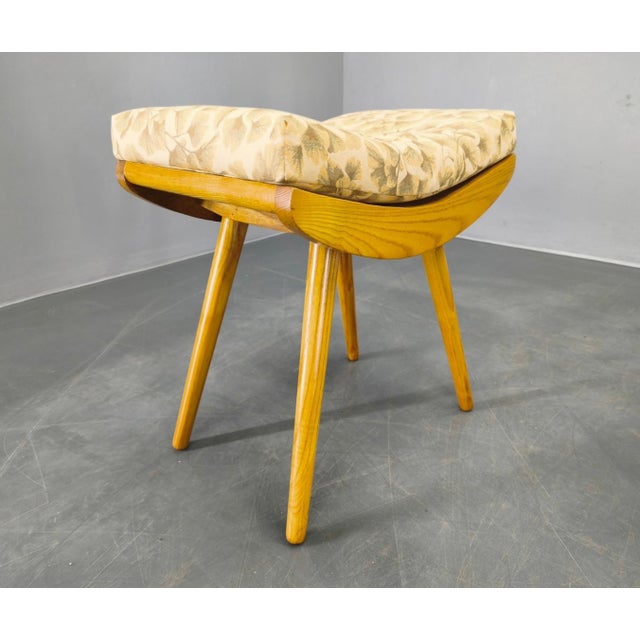 Mid-Century Modern Maple Ottomans, Czechoslovakia, 1960s, Set of 2 For Sale - Image 4 of 13