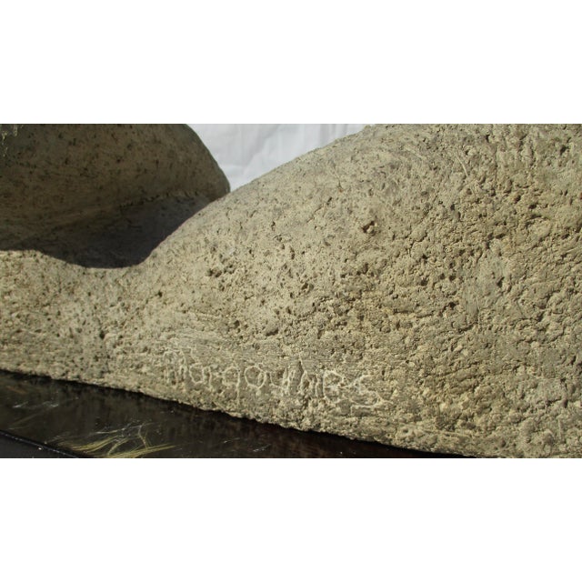 Berta Margoulies MCM Concrete Sculpture of Reclining Woman For Sale - Image 14 of 15