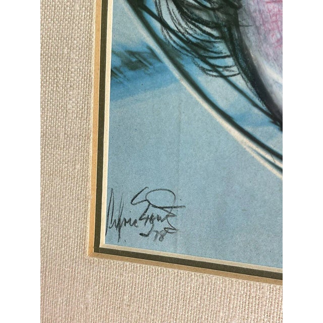 Abstract 1978 “Ferris Wheel” Photo Manipulation Mixed Media Art Signed, Framed For Sale - Image 3 of 7