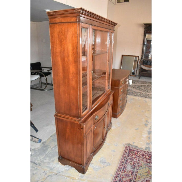 Antique Flame Mahogany Dining Room China Hutch Chairish